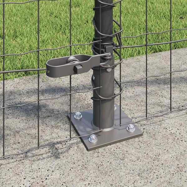 vidaXL Aita ja Tuki Harmaa 0,8 x 25 m Ter&auml;s ja PVC