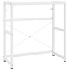 vidaXL Kylpyhuoneen pesualtaan kehys valkoinen 79x38x83 cm rauta