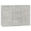 vidaXL Senkki betoninharmaa 91x29,5x65 cm tekninen puu