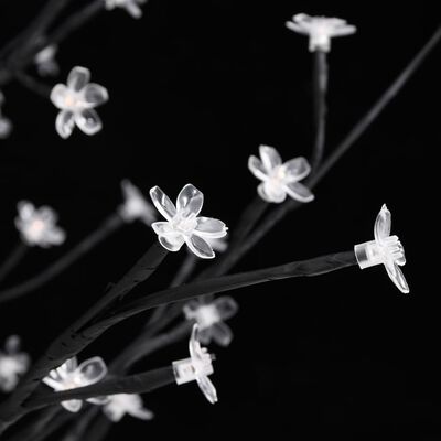 vidaXL Kirsikankukka LED-puu lämmin valkoinen 220 LED-valoa 220 cm