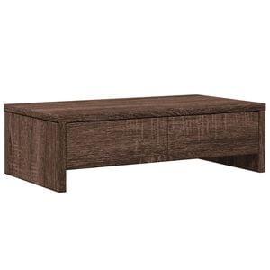vidaXL N&auml;ytt&ouml;teline laatikoilla ruskea tammi 50x27x15 cm tekninen puu