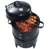 vidaXL 3-in-1 hiilisavustin BBQ-grilli 40x80 cm