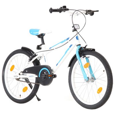 vidaXL Lasten pyörä 20" sininen ja valkoinen