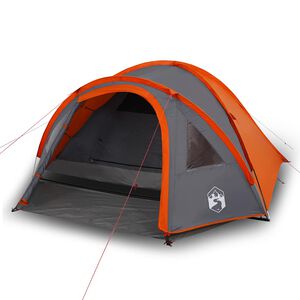vidaXL Retkiteltta kupoli 4 henkil&ouml;lle oranssi vedenkest&auml;v&auml;