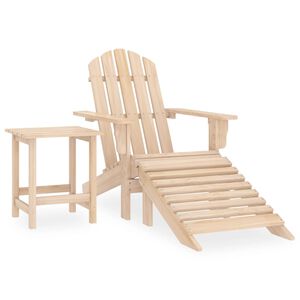 vidaXL Adirondack-puutarhatuoli rahi ja p&ouml;yt&auml; t&auml;ysi kuusi