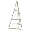 vidaXL Metallinen joulukuusi LED-valoilla KUOPIO 100 cm