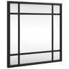 vidaXL Sein&auml;peili musta 30x30 cm neli&ouml; metalli