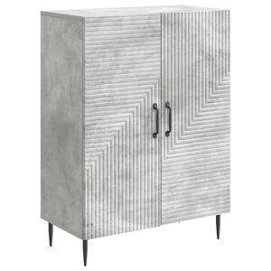 vidaXL Sivup&ouml;yt&auml; Betoninharmaa 66 x 34,5 x 89,5 cm Tekninen puu