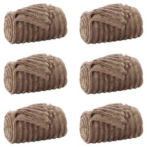 vidaXL Heittop&auml;&auml;llys 6 kpl Camel 200 x 150 cm 4.75 kg Fleese