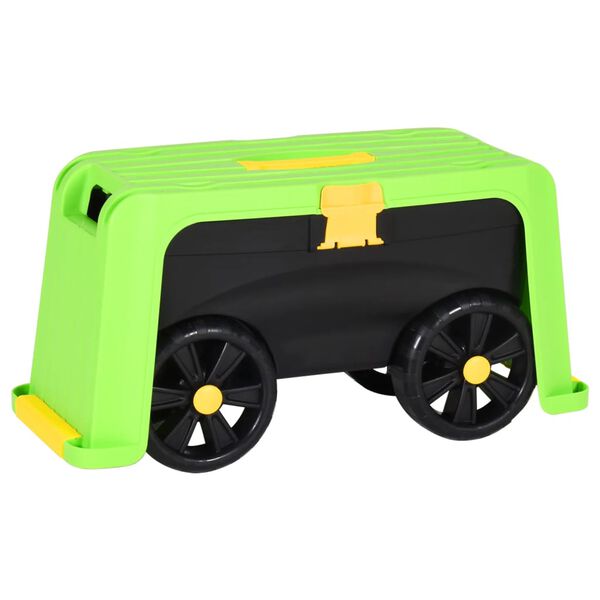 vidaXL 4-in-1 Puutarhajakkara s&auml;ilytysastialla 58,5x24x29,5 cm PP