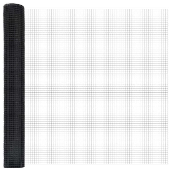 vidaXL Hitsattu lankaa Harmaa 1.2 x 25 m Teräs