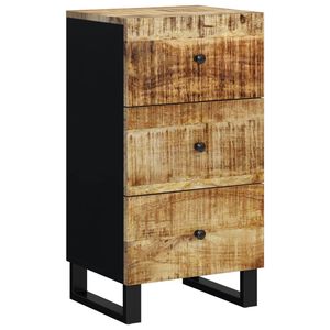 vidaXL Senkki 3 laatikkoa 40x33,5x75 cm t&auml;ysi mangopuu