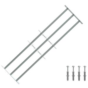 vidaXL Ikkunoiden turvaverkko 3 ristikkopalkilla 3 pcs 930-1740 mm