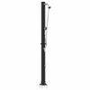 vidaXL Ulkoilma-aurinkosuihku Musta 217 cm PVC ja alumiini