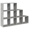 vidaXL Huoneenjakaja 4 tasoa harmaa 137,5x29x103,5 cm tekninen puu