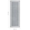 vidaXL K&auml;yt&auml;v&auml;matto BCF harmaa kuviolla 100x250 cm