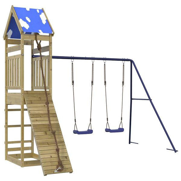 vidaXL Ulkoleikkikeskus kyllästetty mänty