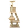 vidaXL Kissan kiipeilypuu sisal-pylväillä beige 122 cm