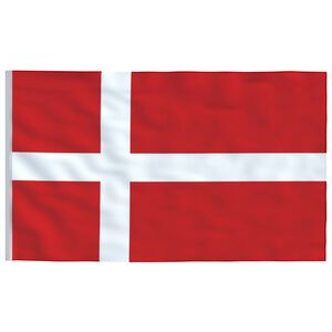 vidaXL Tanskan lippu 90x150 cm