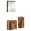 vidaXL Kylpyhuonekalustesetti TULUM 3 kpl Vanha puu 60 x 34 x 63 cm