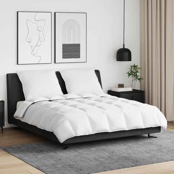 vidaXL Talvityyny tyynyll&auml; 3 pcs Valkoinen Untuvah&ouml;yhen