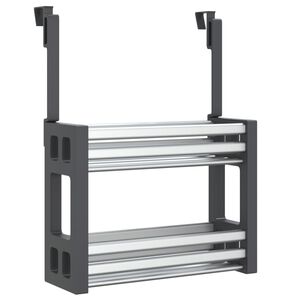 vidaXL Tiskialtaan alle tarkoitettu s&auml;ilytyslaatikko 34x12x26 cm alumiini