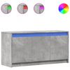 vidaXL TV-taso LED-valoilla betoninharmaa 100x34x50 cm tekninen puu