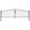 vidaXL Kaksiosainen portti WOERDEN 400 x 174,5 cm Ter&auml;s Lukittava