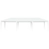 vidaXL Juhlateltta 4x9 m valkoinen