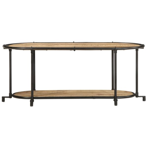 vidaXL TV-taso 100x42x40 cm täysi karkea mangopuu