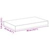 vidaXL Kelluvat sein&auml;hyllyt 4 kpl betoninharmaa 40x23x3,8 cm MDF
