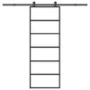 vidaXL Liukuovi asennustarvikkeilla 76x205 cm ESG lasi ja alumiini
