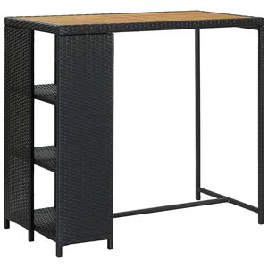 vidaXL Baarip&ouml;yt&auml; s&auml;ilytystelineell&auml; 120x60x110 cm polyrottinki