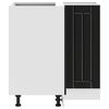 vidaXL Keitti&ouml;n kulmakaappi Lucca musta tekninen puu