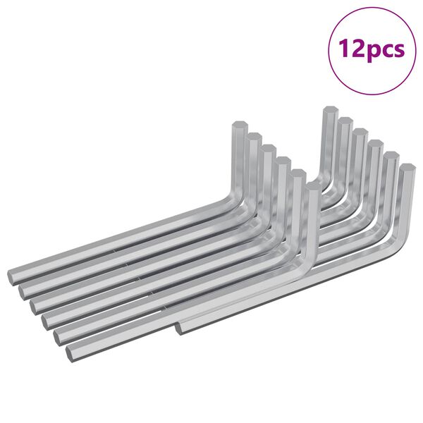 vidaXL Kuusioavain 12 pcs Hopea 32 x 86 mm Ter&auml;s