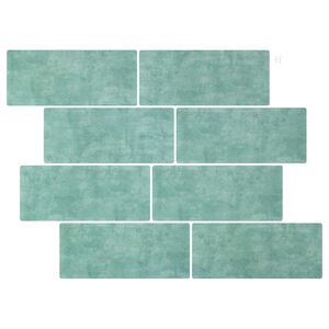 vidaXL Metrolaatta 10 kpl Harmaa vihre&auml; 29 x 21 cm Polyuretaani ja PET