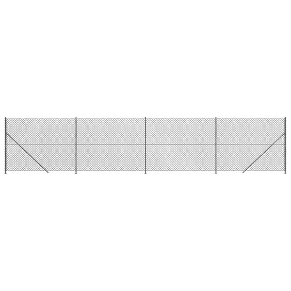vidaXL Verkkoaita laipalla antrasiitti 1,6x10 m