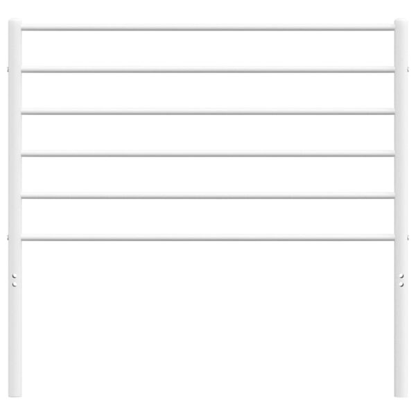 vidaXL Metallinen vaihtop&auml;&auml;ty valkoinen 90 cm