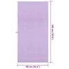 vidaXL Urheilupyyhkeet 2 pcs Violetti 180 x 90 cm