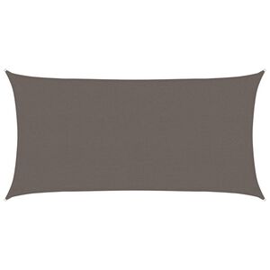 vidaXL Aurinkovarjo Purje HDPE Suorakaide 2x4 m Antrasiitti