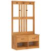 vidaXL Hallin puu SANDNES 87x40x159,5 cm t&auml;ysi m&auml;nty