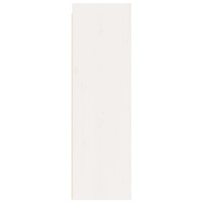 vidaXL Seinäkaappi valkoinen 30x30x100 cm täysi mänty