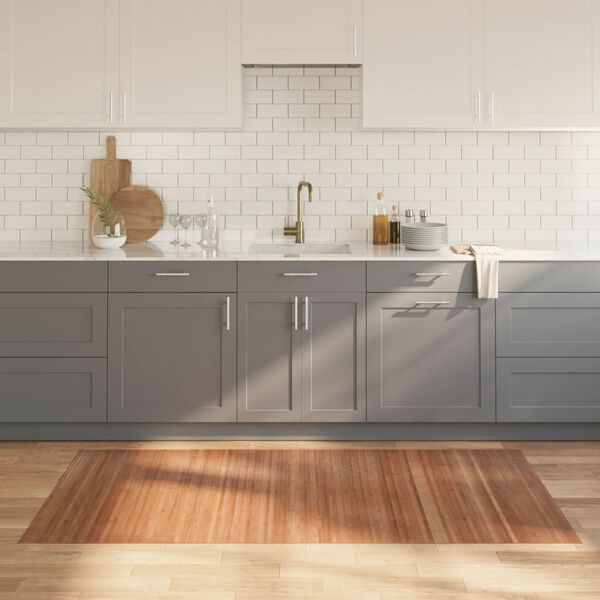 vidaXL Matto suorakaide luonnollinen 100x200 cm bambu