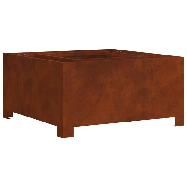 vidaXL Tulisija Ruskea 80 x 80 x 40 cm Kulunut Ter&auml;s