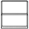 vidaXL 3-tason kasviteline Musta 100 x 32 x 102 cm Ter&auml;s