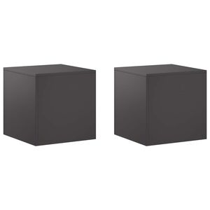 vidaXL Kasviteline 2 pcs Musta 40 x 40 x 40 cm Ter&auml;s