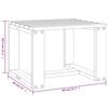 vidaXL Ulkosivupöytä 40x38x28,5 cm täysi mänty
