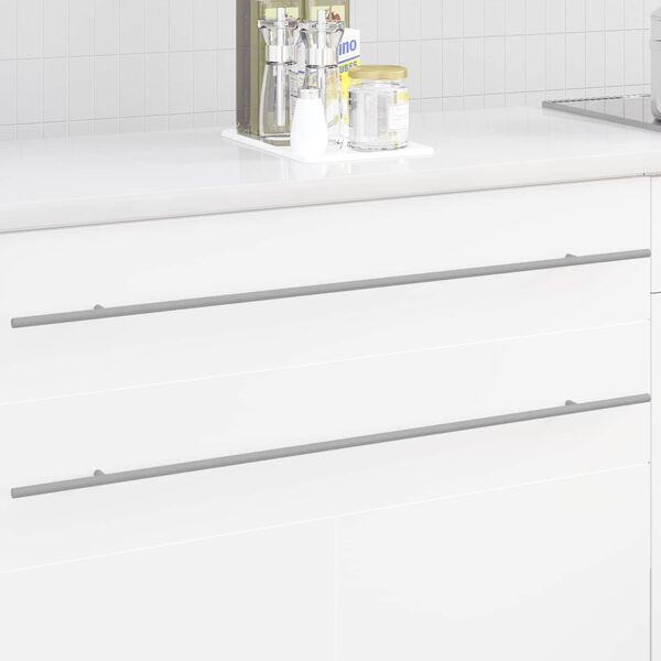 vidaXL Kaappikahva 12 pcs Hopea 900 mm Ruostumaton ter&auml;s