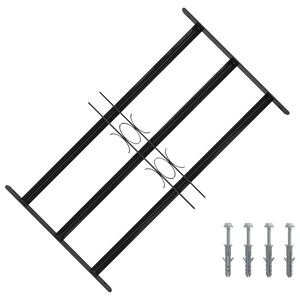 vidaXL Ikkunan turvallisuush&auml;kki 75.5 x 45 cm Galvanoitu ter&auml;s