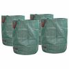 vidaXL Puutarhaj&auml;tepussit 4 pcs Vihre&auml; 66 x 66 x 83,5 cm Polypropeeni